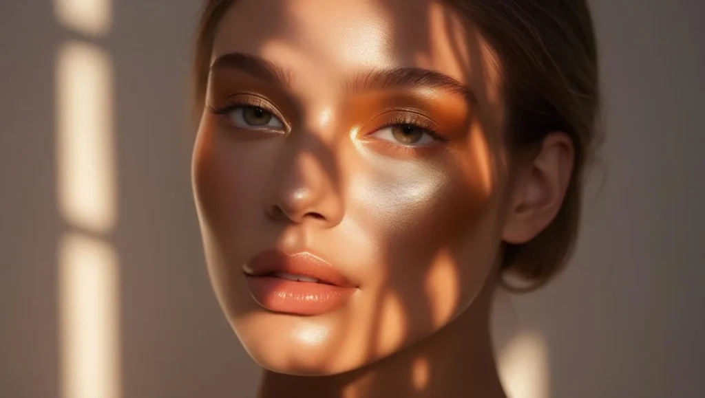 🌅 Yüzde Güneşin Gölgesi: Soft Bronz Kontür,